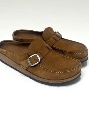 Birkenstock Buckley Suede Mule Clogs — EU 40 / US Women's 9 / Men's 7 Brown Tan